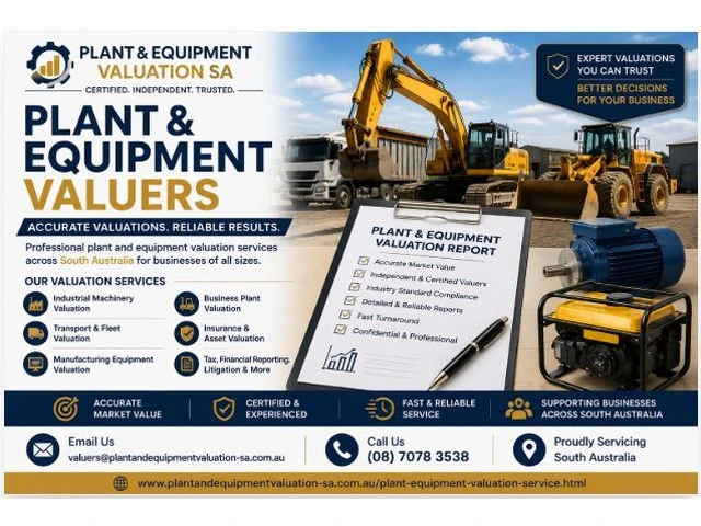 Plant and Equipment Valuers | Certified Asset Valuation Services photo 1