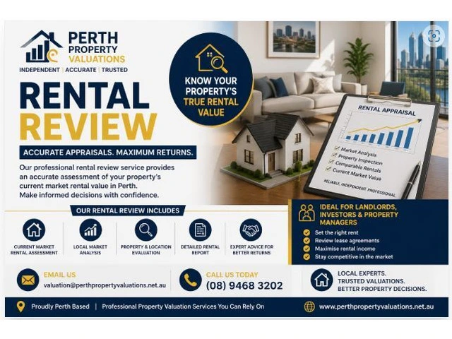 Professional Rental Review & Property Appraisal Perth