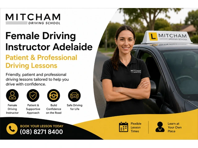 Female Driving Instructor Adelaide | Patient & Professional Driving Lessons photo 1