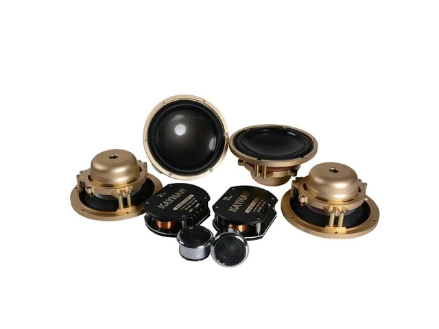 6.5 inch Woofer + Tweeter Component Speaker Set (Gold / Black) photo 1