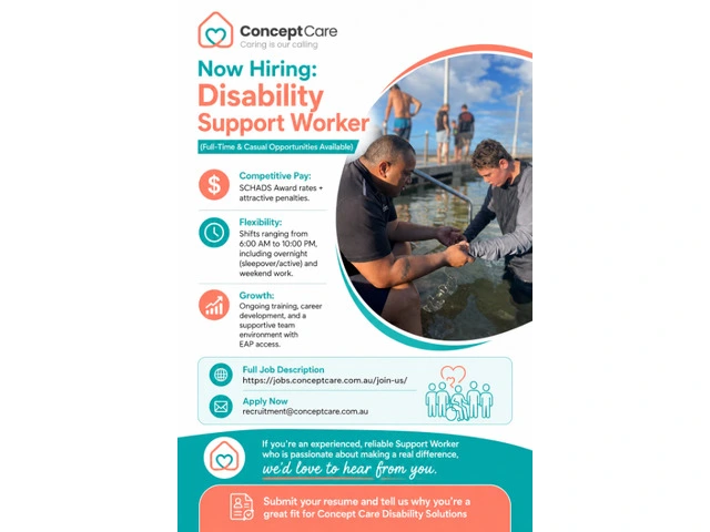 Disability Support Worker Jobs – Bankstown NSW | Full-Time & Casual photo 1