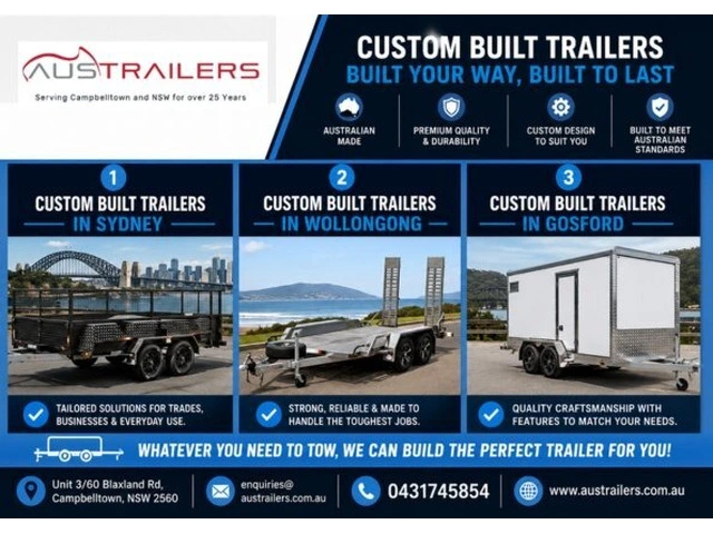 Custom Built Trailers in Gosford Built To Your Needs Fast photo 1