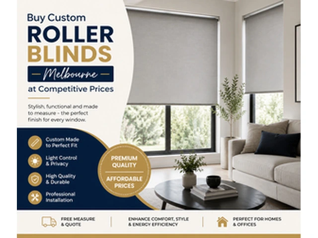 Buy Custom Roller Blinds Melbourne at Competitive Prices photo 1