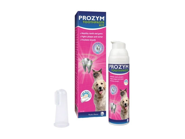 Prozym RF2 Dental Toothpaste Kit (Chicken Toothpaste + Fingerbrush) | VetSupply Australia photo 1