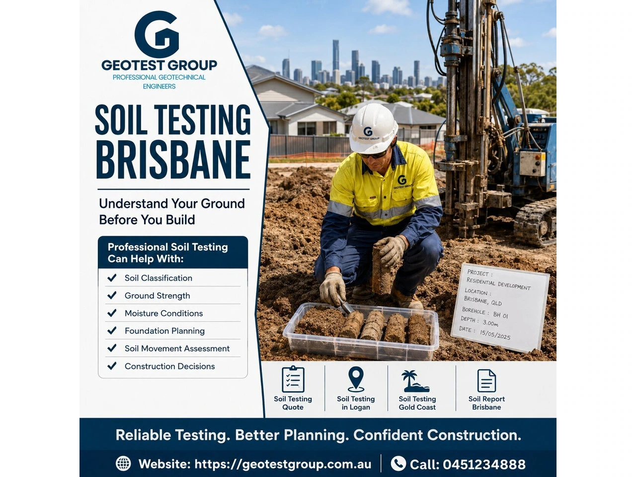 Reliable Soil Testing Brisbane for Smarter Construction Planning photo 1