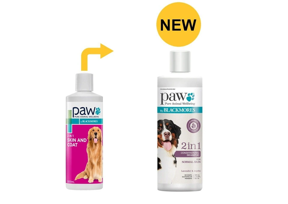 PAW 2-in-1 Natural Conditioning Shampoo for Dogs 500ml | VetSupply