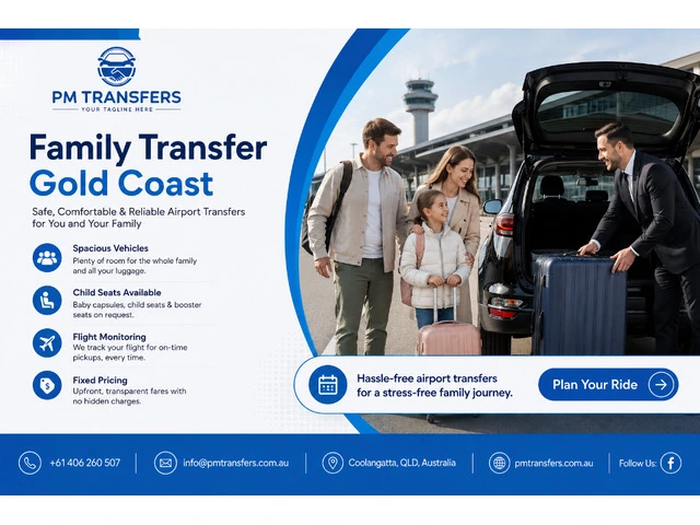 Reliable Family Airport Transfers Gold Coast for Comfortable Journeys