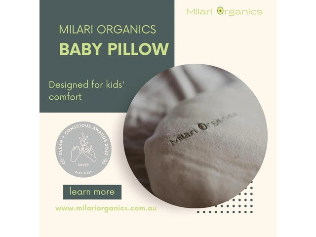 Milari Organics Baby Pillow : Premium and Safe Pillow for Babies photo 1