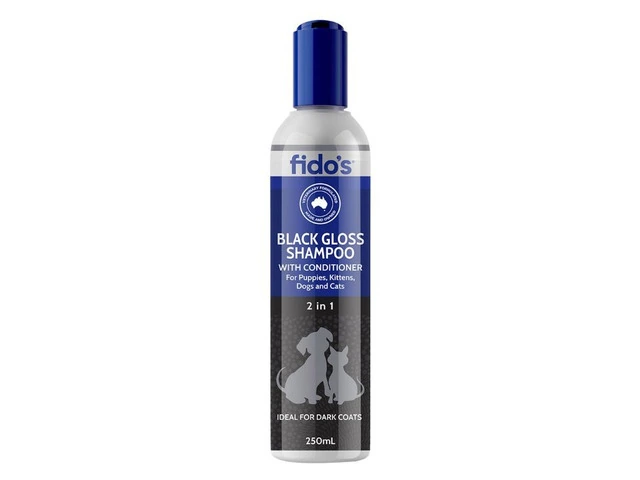 Fido's Black Gloss Shampoo for Dogs 250ml | VetSupply Australia photo 1