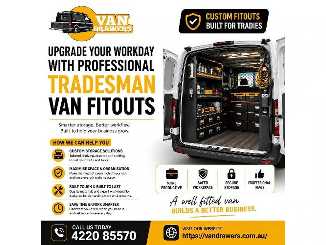 Upgrade Your Workday with Professional Tradesman Van Fitouts photo 1