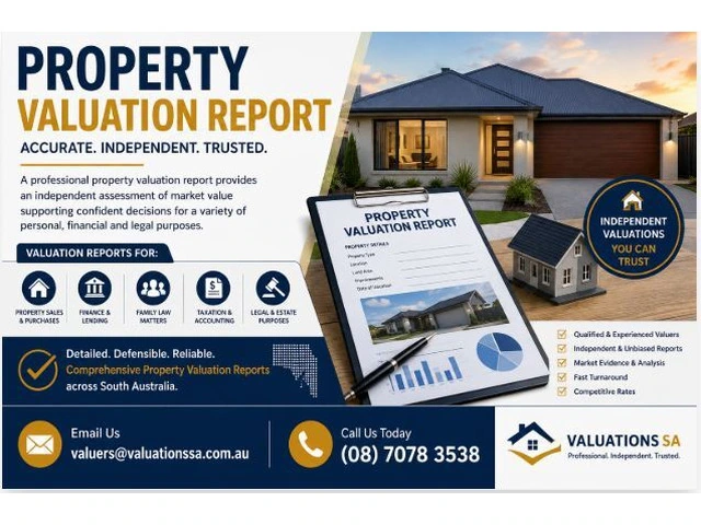 Trusted Property Valuation Reports in South Australia photo 1