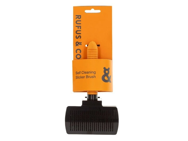 Rufus & Coco Self Cleaning Slicker Brush for Dogs & Cats 1 Pack | VetSupply Australia