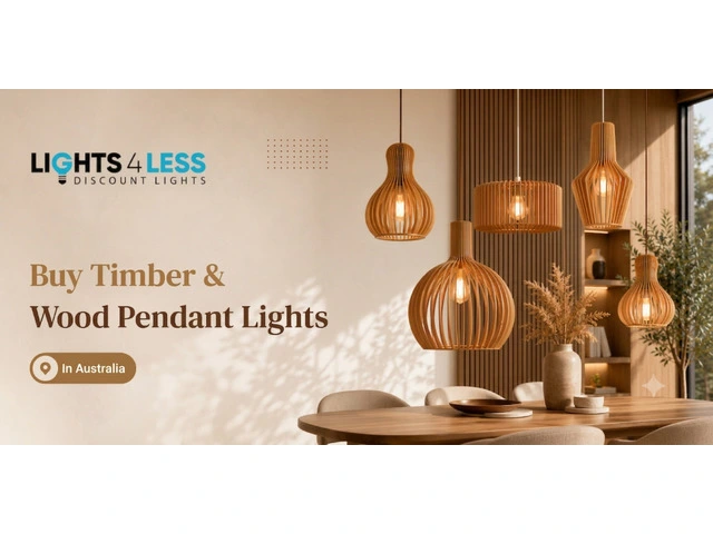 Buy Timber and Wood Pendant Lights Australia photo 1