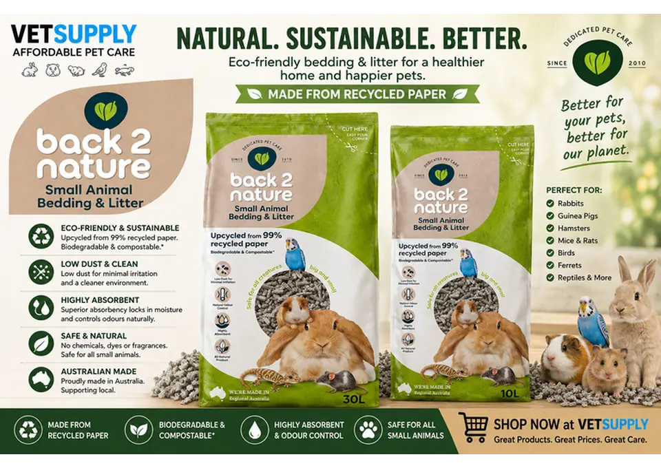 Back 2 Nature Small Animal Bedding & Litter Australia | VetSupply photo 1