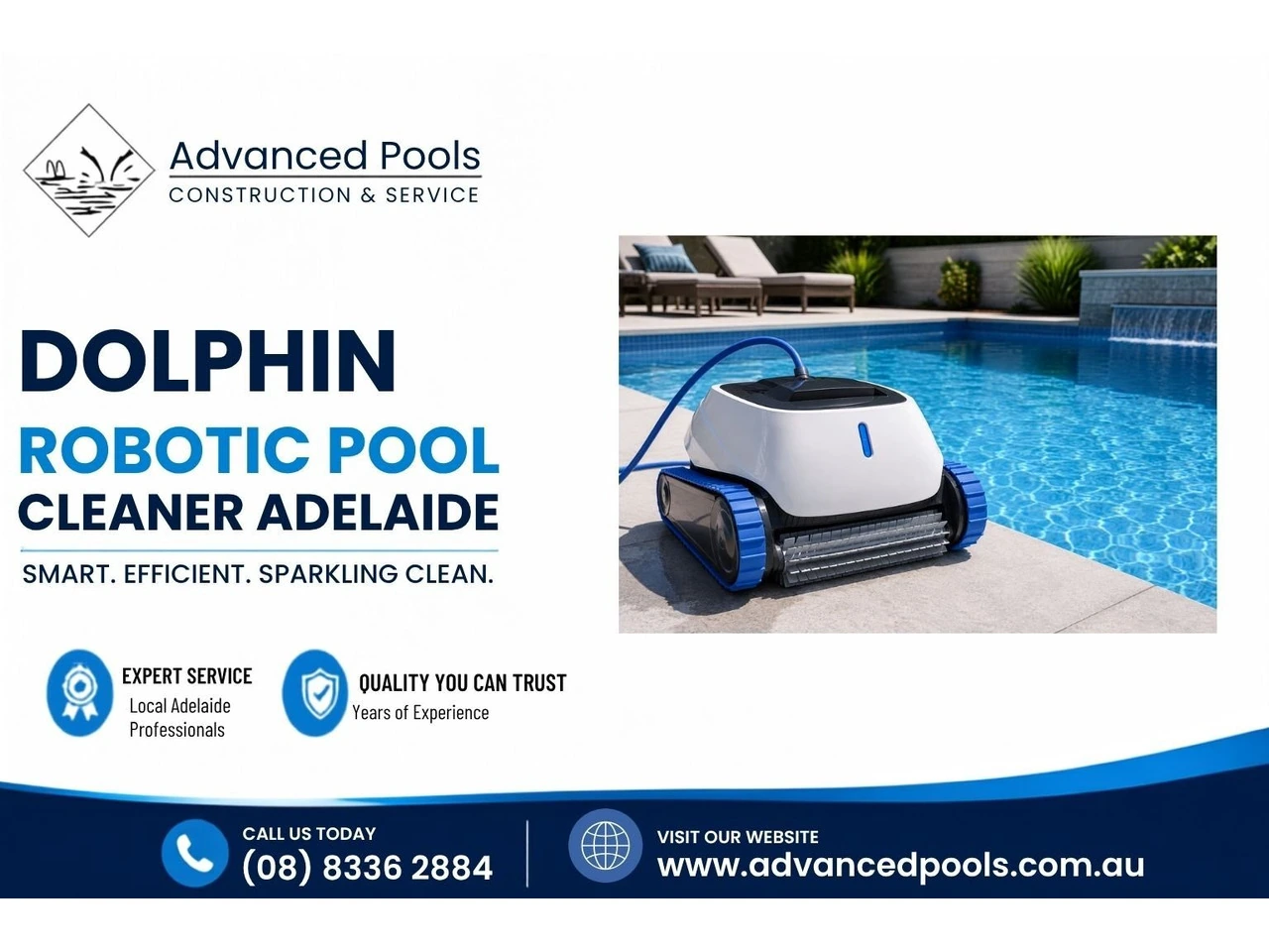 Dolphin Robotic Pool Cleaner Adelaide | Advanced Pools photo 1