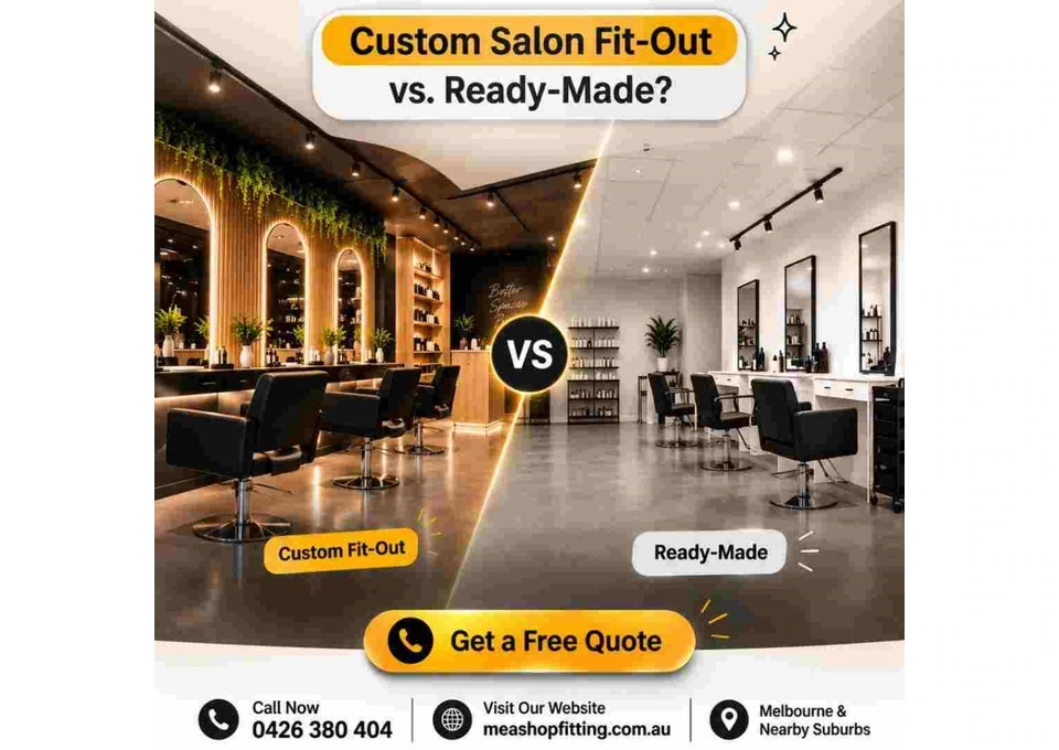 Custom Salon Fit-Out vs. Ready-Made — Which Is Right for Your Business? photo 1