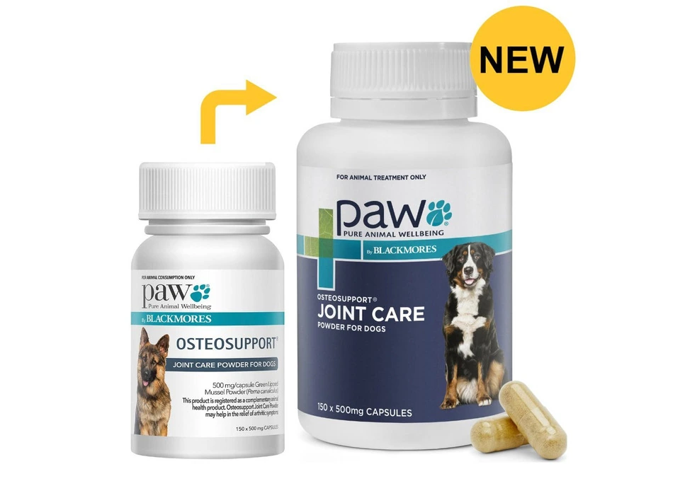 Paw Osteosupport Joint Care Powder For Dogs 150 Capsules | VetSupply Australia