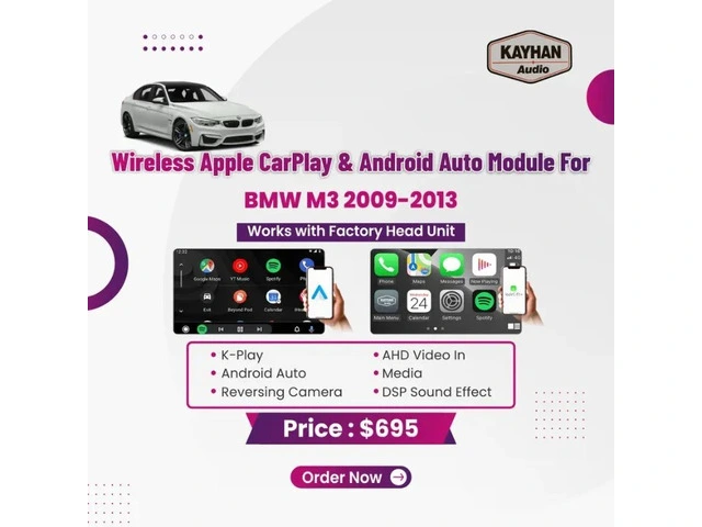Wireless Apple CarPlay & Android Auto Module For BMW M3 2009-2013