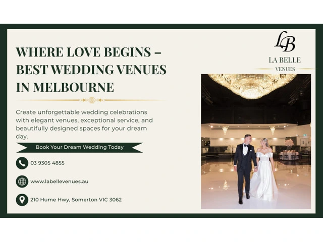 Best Wedding Venues in Melbourne | Celebrate Your Dream Wedding photo 1