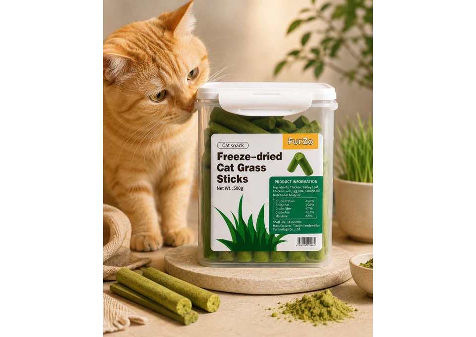 500g Cat Grass Chicken Breast Treats – Approx. 117 Sticks photo 1