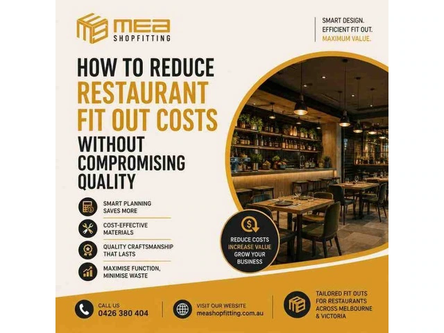 Restaurant Fit Out Melbourne | Affordable & Quality Shopfitting photo 1