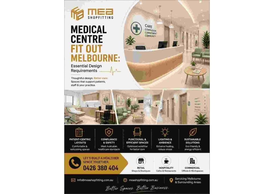 Medical Centre Fit Out Melbourne | MEA Shopfitting photo 1