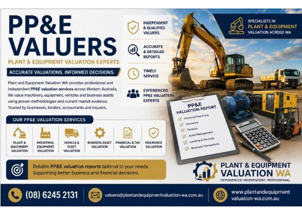 PP&E Valuers – Reliable Plant & Equipment Valuation Services