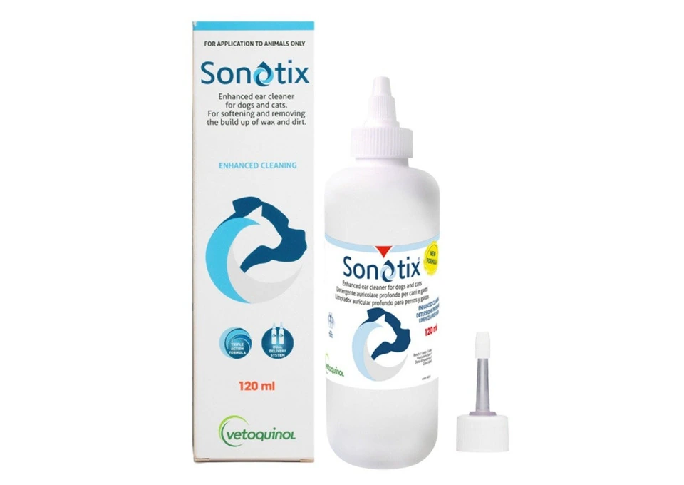 Sonotix Enhanced Ear Cleaner for Dogs & Cats 120ml | VetSupply Australia photo 1