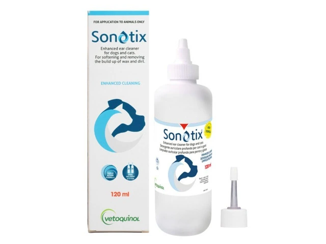 Sonotix Enhanced Ear Cleaner for Dogs & Cats 120ml | VetSupply Australia photo 1