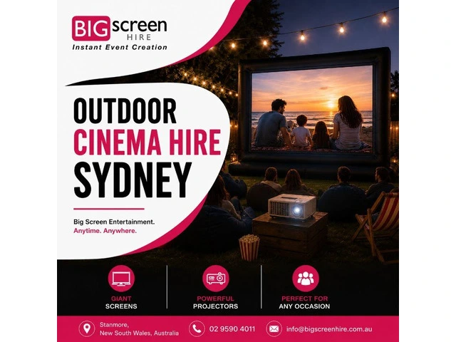 Outdoor Cinema Hire Sydney for Memorable Events and Movie Nights photo 1