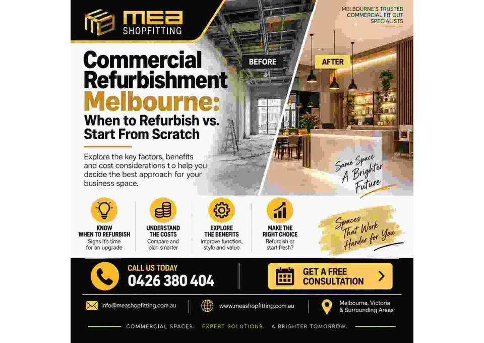 COMMERCIAL REFURBISHMENT MELBOURNE — Refurbish or Start Fresh? photo 1