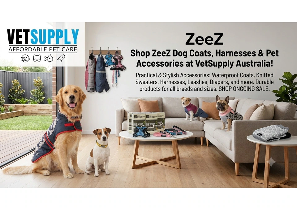 ZeeZ Dog Coats, Harnesses & Pet Accessories Australia | VetSupply