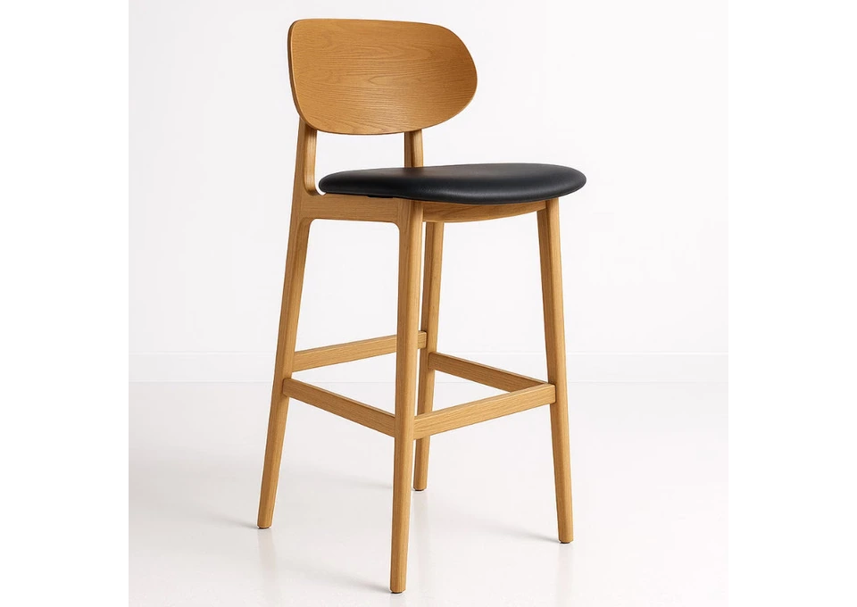 Trojan Oak Ban Barstool for Warm, Contemporary Interiors photo 1