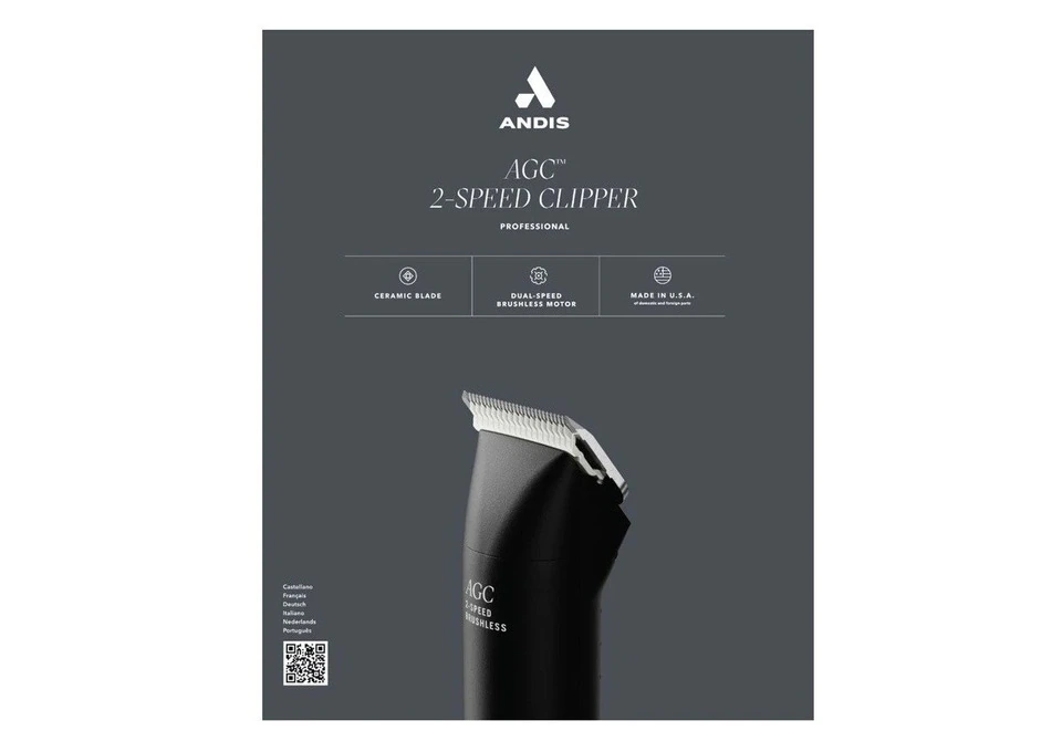 Andis AGC 2 Speed Grooming Clipper for Dogs Black | VetSupply
