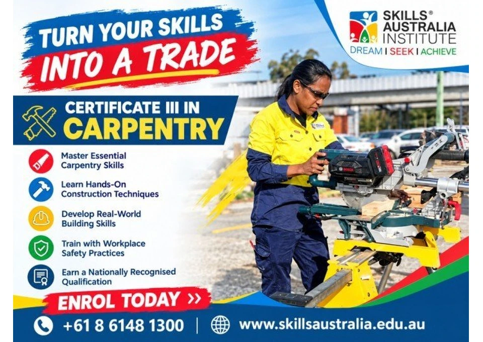 Apply Now for CPC30220 Certificate III in Carpentry photo 1