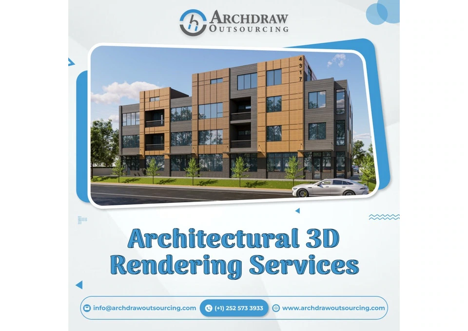 Outsource Architectural 3D Rendering Services USA at just $12/HR