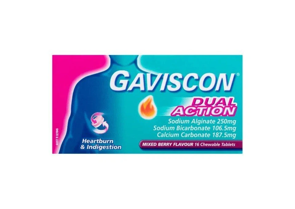 Gaviscon Dual Action Chewable Mixed Berry Tablets photo 1