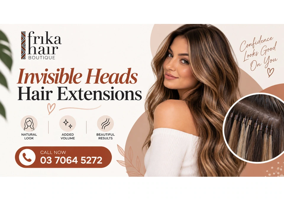 Invisible Heads Hair Extensions at Frika Hair in Melbourne photo 1