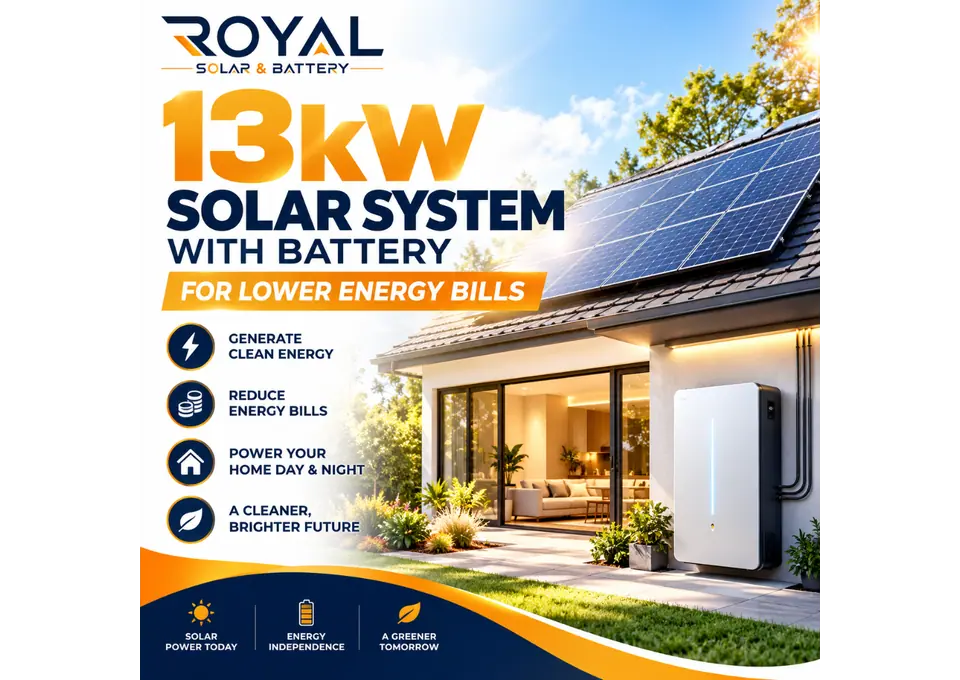 13kW Solar System with Battery for Lower Energy Bills photo 1