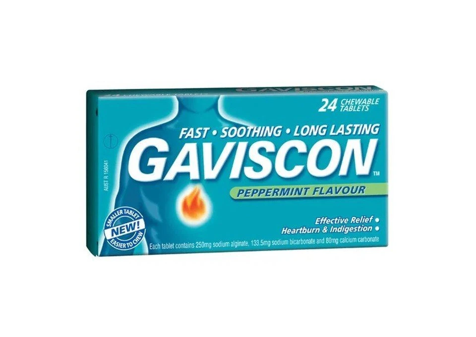 Gaviscon Peppermint Chewable Tablets – 24 Tablets photo 1