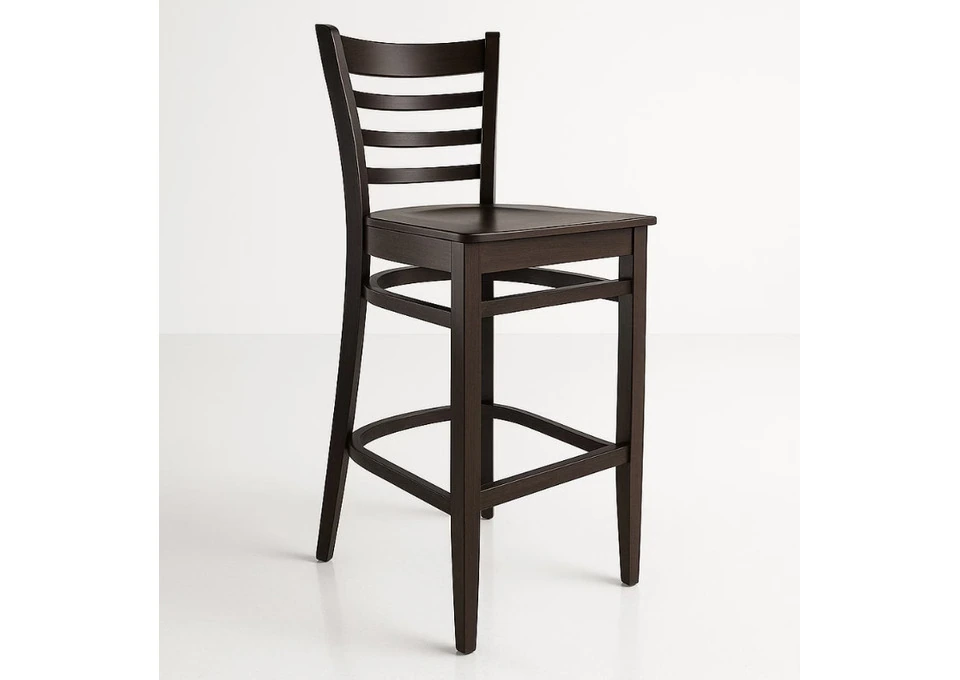 Florence Chocolate Barstool — Warm Timber Character for Hospitality Spaces photo 1
