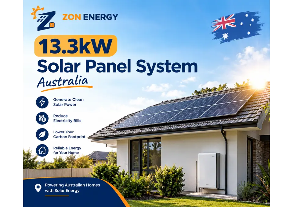 13.3kW Solar Panel System Australia photo 1
