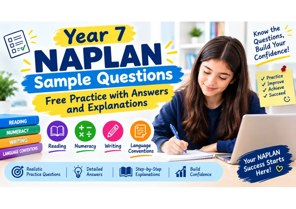 Year 7 NAPLAN Sample Questions: Free Practice with Answers and Explanations