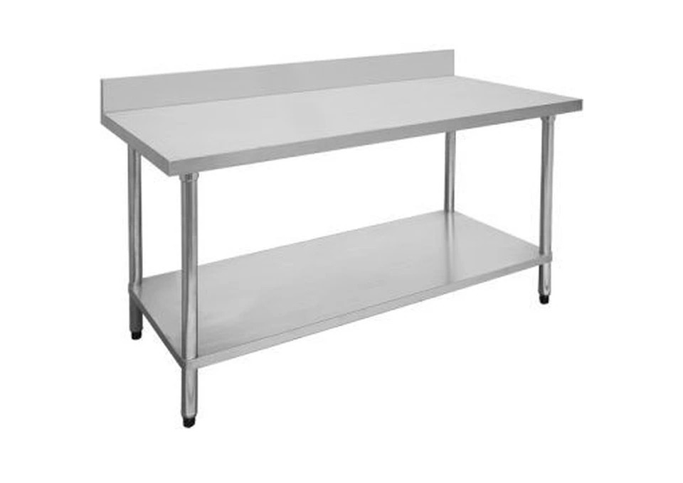 Stainless Steel Splashback Workbenches for Commercial Kitchens