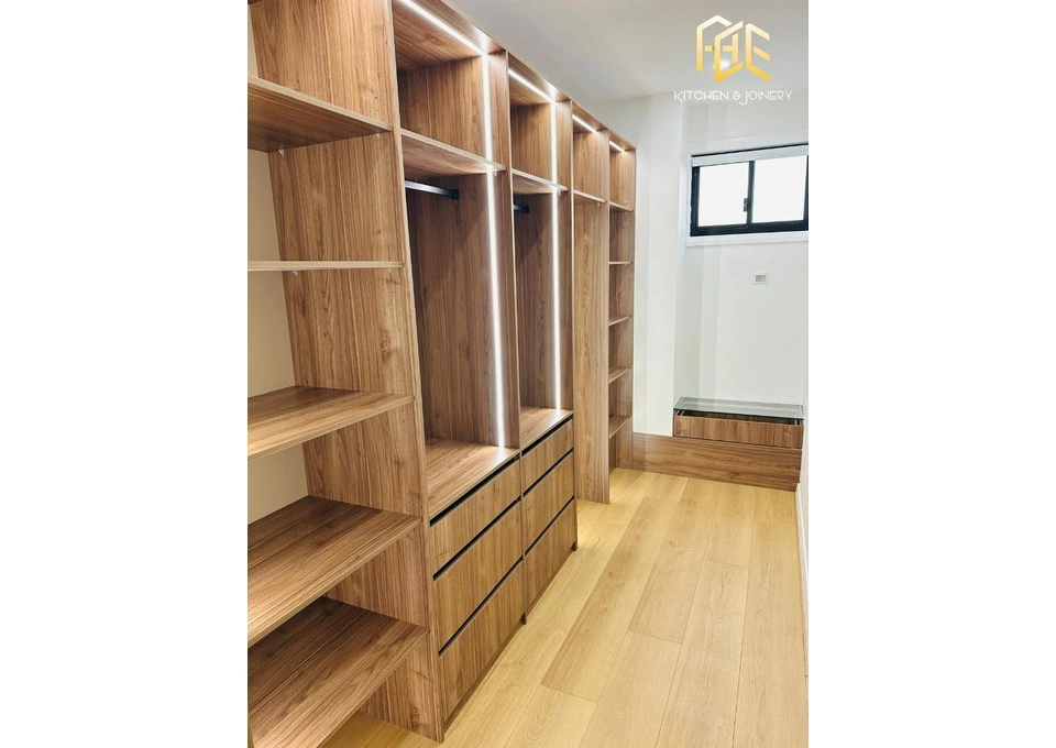Custom Walk-In Wardrobe Design & Storage Solutions in Rouse Hill - Ace Kitchen & Joinery