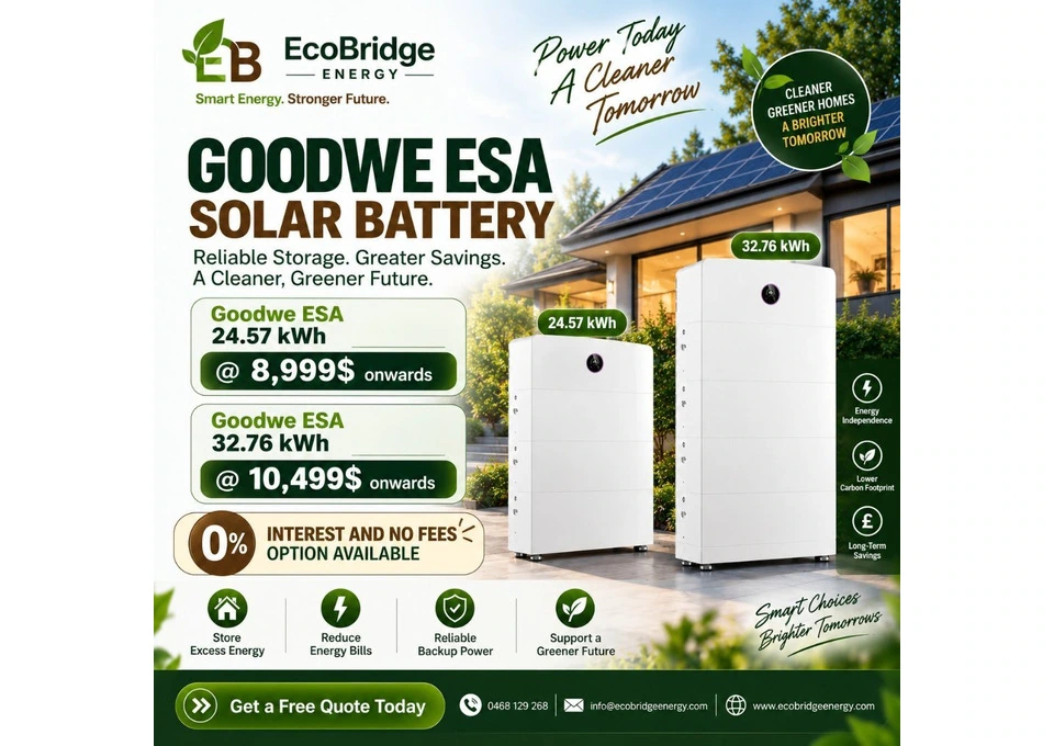 GOODWE ESA SOLAR BATTERY – FROM $8,999 photo 1