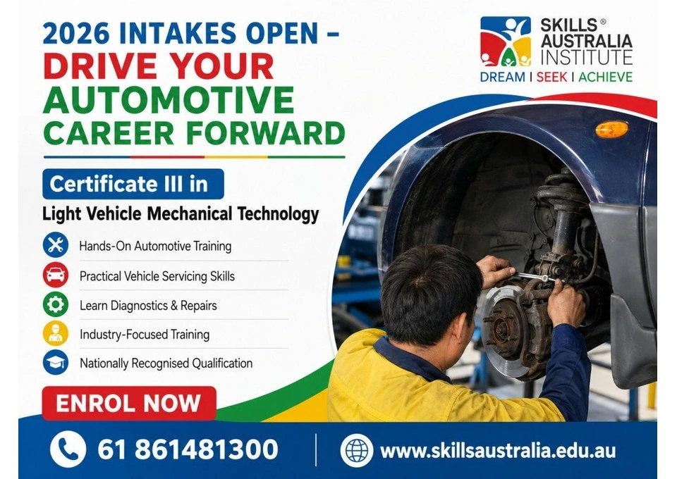 Study Cert 3 Light Vehicle Mechanic and Become a Skilled Technician photo 1