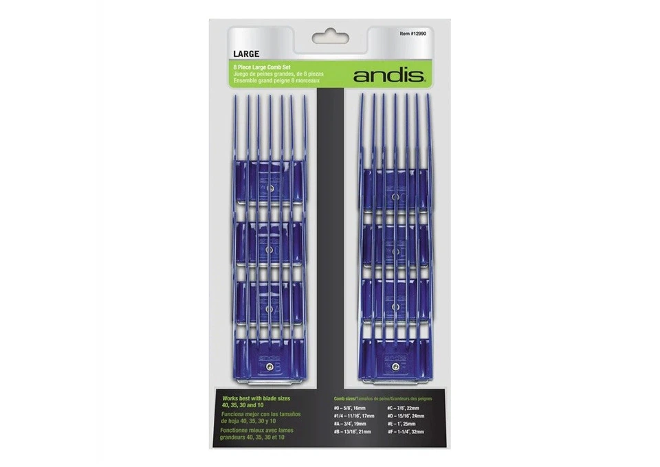 Andis Comb Set Grooming Clipper for Dogs Small 9 Piece | VetSupply