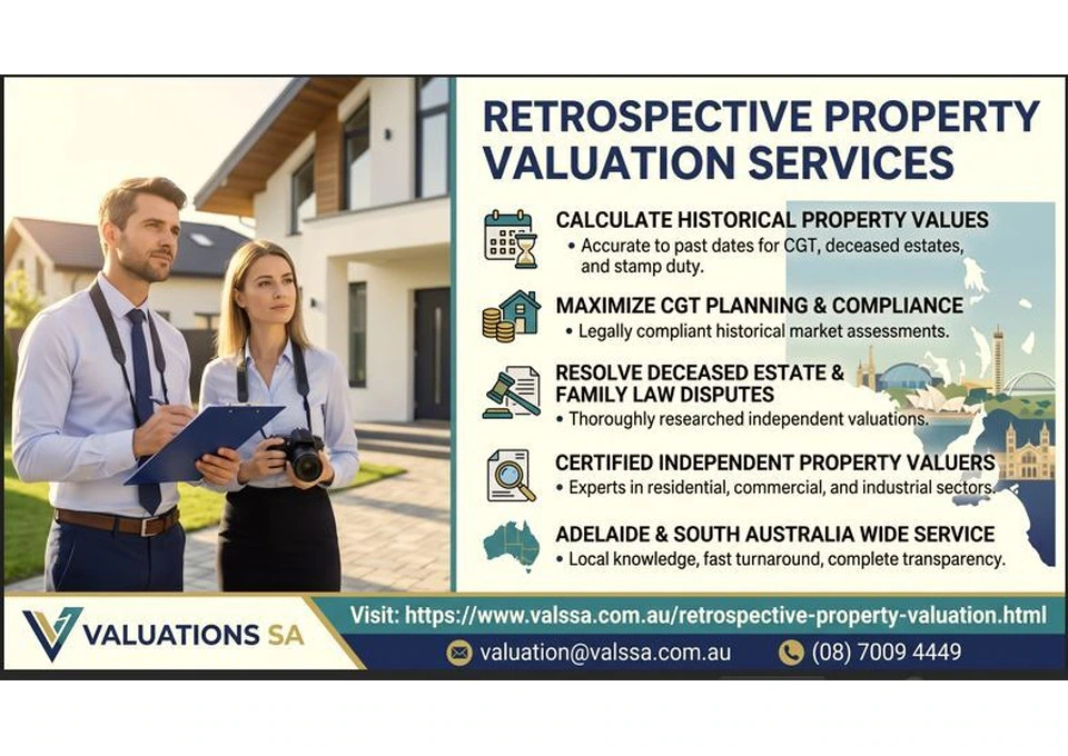 Top Retrospective Property Valuers Near Me | Valuations SA