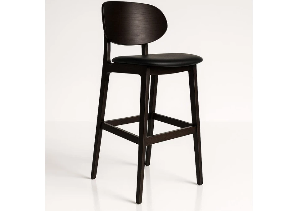 Black Ban Barstool for Sleek Commercial Seating photo 1